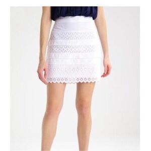 GAP White Lace Mini Skirt